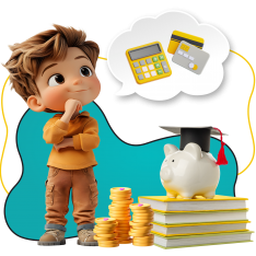 Финансовый интеллект вместе KIBERone - КИБЕРшкола программирования для детей, компьютерные курсы для школьников, начинающих и подростков - KIBERone г. Волжск