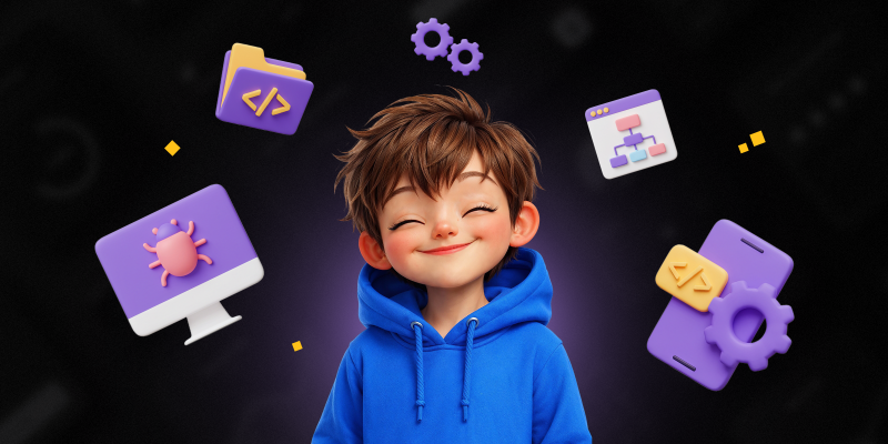 Идеальный сайт с нуля: код, дизайн и AI-помощник - КИБЕРшкола программирования для детей, компьютерные курсы для школьников, начинающих и подростков - KIBERone г. Волжск